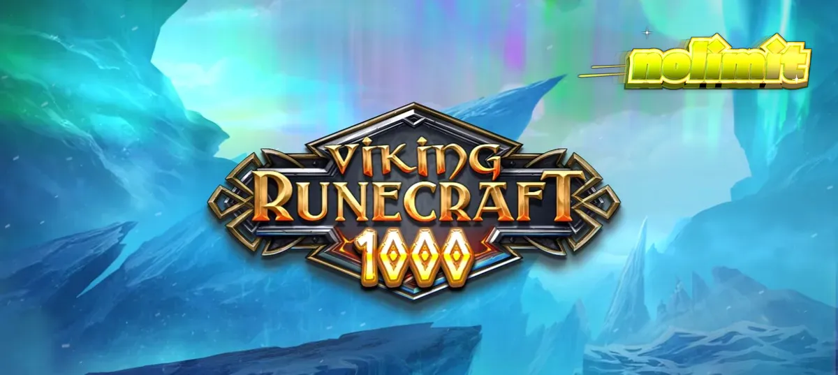 Tampilan grid dinamis Viking Runecraft 1000 dengan simbol dewa dan rune.